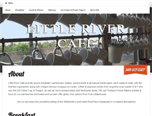 Tablet Screenshot of littlerivercafe.com